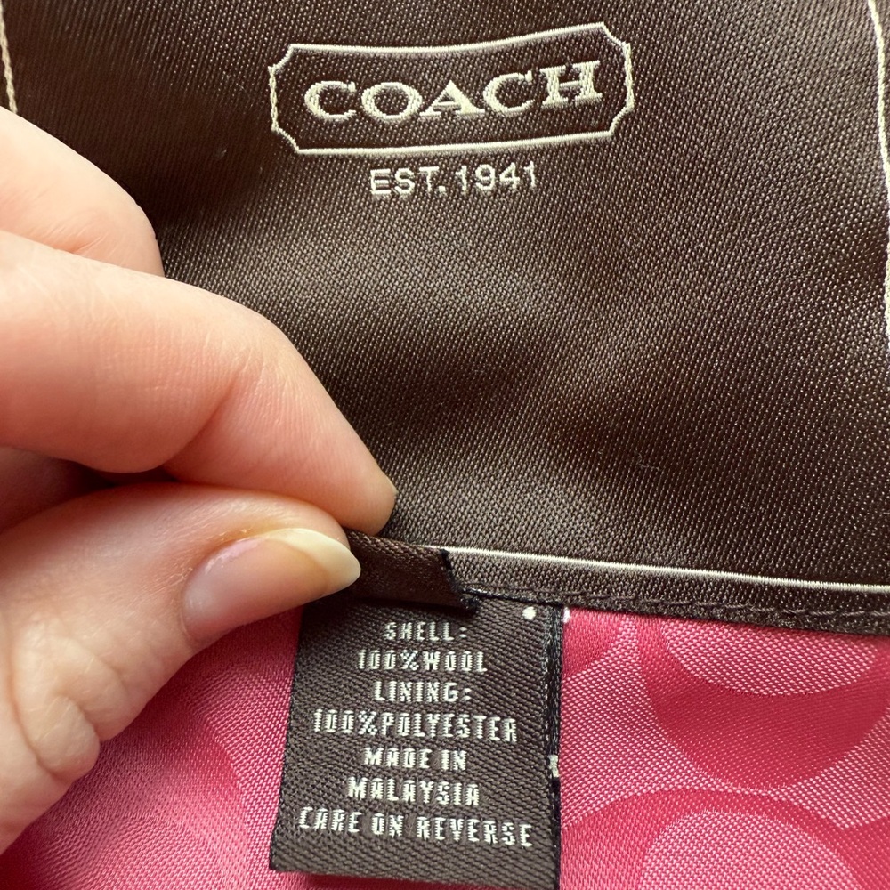 Coach Plaid Women's Jacket - Picture 7 of 11